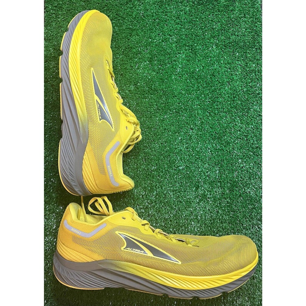 Altra Rivera 3 Men’s size 10 Med ‘grey/Yellow’ - running shoes AL0A7R6Y270